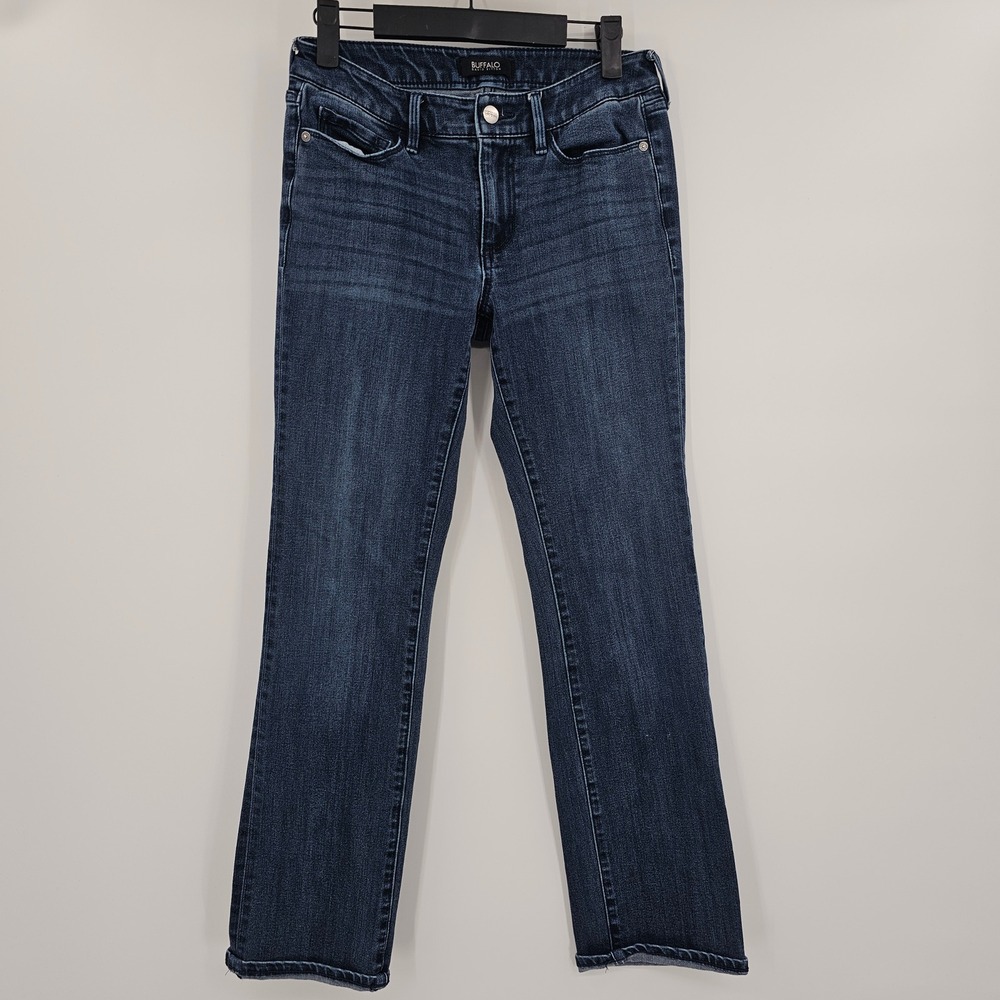 Buffalo David Bitton Size 27 HOPE Mid Rise Straight Leg Stretch Jeans Dark Wash‎